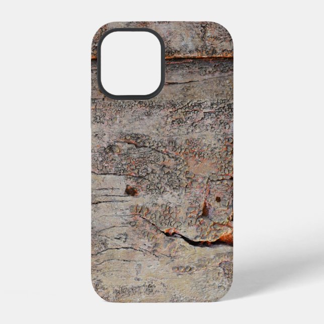 Coque iPhone Bois brun (Verso)