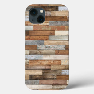 Etui iPhone 13 Bois rustique à grain de bois masculin