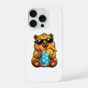 Coque iPhone 15 Pro Boisson Cool Capybara