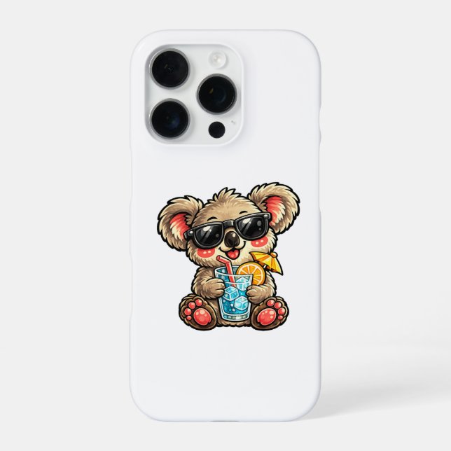 Coque iPhone Boisson Cool Koala (Verso)
