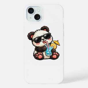 Coque iPhone 15 Plus Boisson Cool Panda