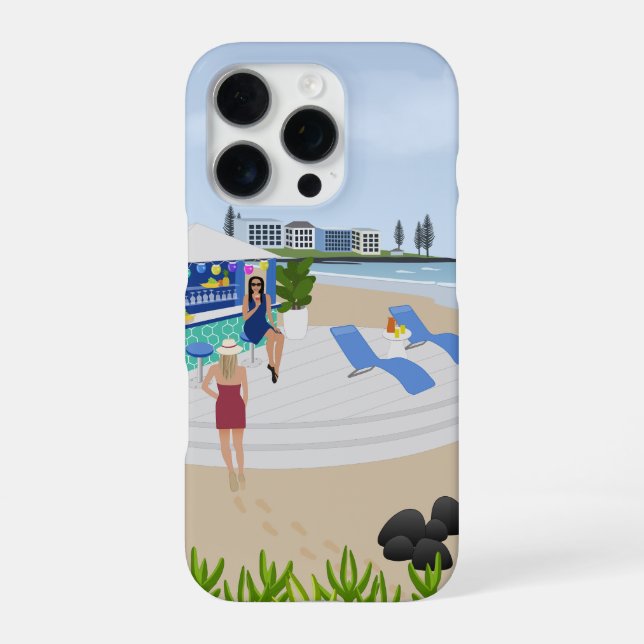 Coque iPhone Boissons au Beach Bar (Verso)