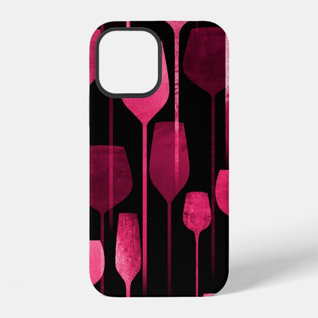 Coque iPhone Boissons de fête motif sans couture (Verso)