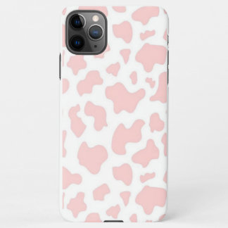 Coque iPhone 11Pro Max boîte de téléphone d'impression de vache rose