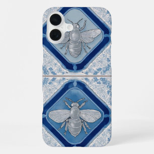 Coque iPhone 16 Plus Boîtes Héritage Abeilles & Carreaux - Étui pour iP