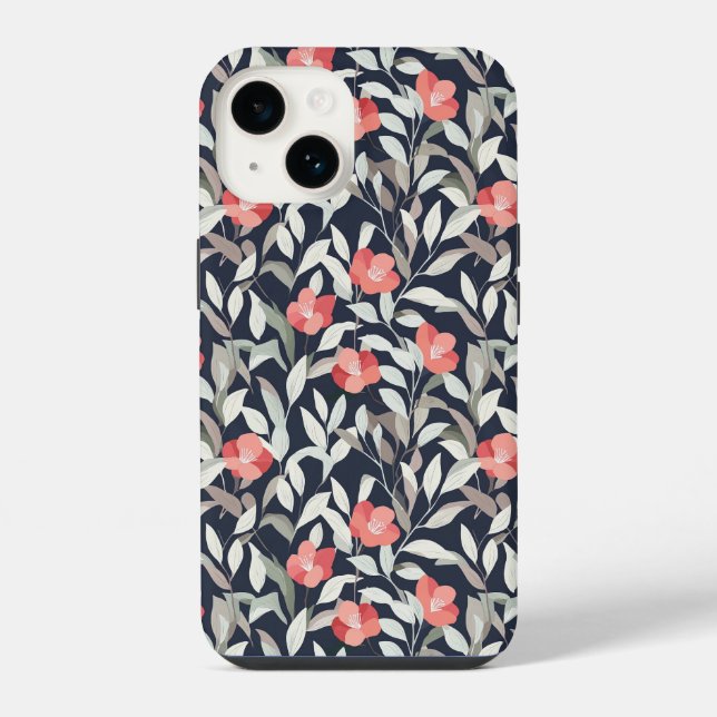 Coque iPhone boîtier à motif floral pour iphone (Verso)