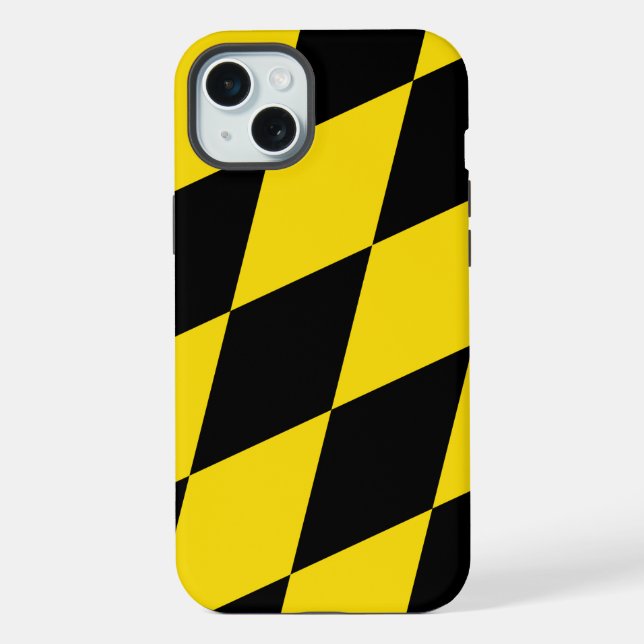 Coque iPhone Boîtier Apple iPhone 15 Plus, drapeau de Munich (Verso)