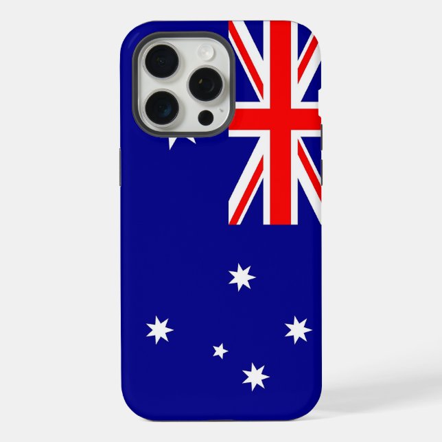 Coque iPhone Boîtier Apple iPhone 15 Pro Max, drapeau de l'Aust (Verso)