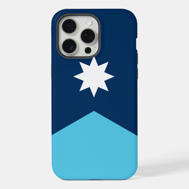 Coque iPhone Boîtier Apple iPhone 15 Pro Max, drapeau du Minnes (Verso)