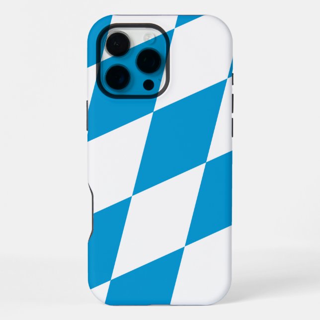 Coque iPhone Boîtier Apple iPhone 16 Pro Max, drapeau de Bavièr (Verso)