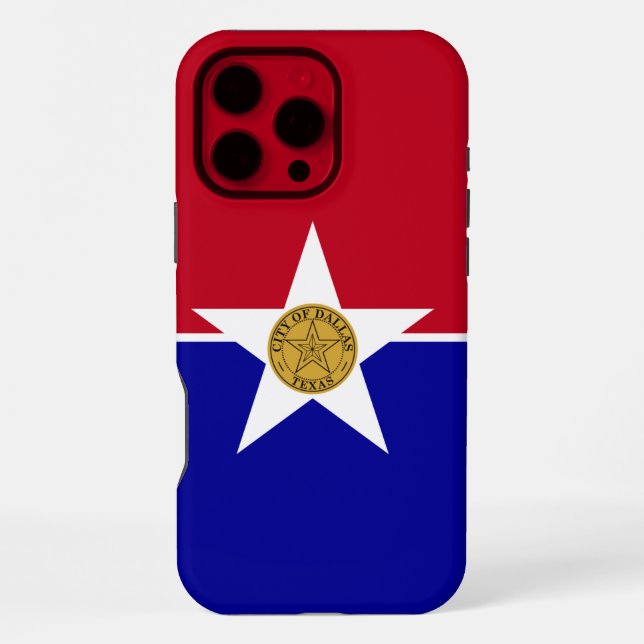 Coque iPhone Boîtier Apple iPhone 16 Pro Max, drapeau de Dallas (Verso)