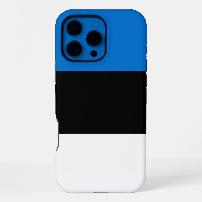 Coque iPhone Boîtier Apple iPhone 16 Pro Max, drapeau de l'Esto (Verso)