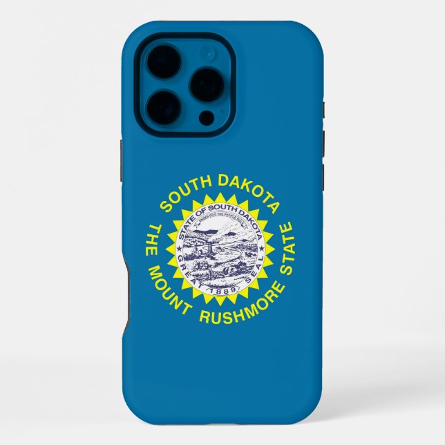 Coque iPhone Boîtier Apple iPhone 16 Pro Max, drapeau du Dakota (Verso)