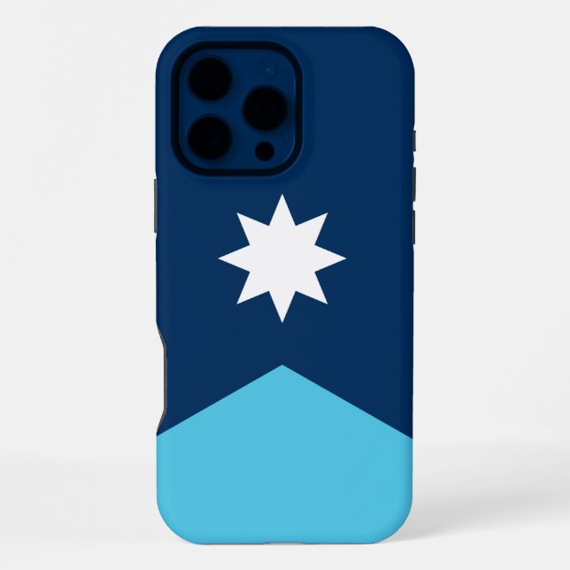 Coque iPhone Boîtier Apple iPhone 16 Pro Max, drapeau du Minnes (Verso)
