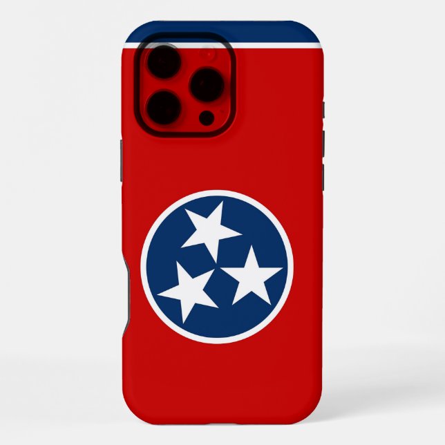 Coque iPhone Boîtier Apple iPhone 16 Pro Max, drapeau du Tennes (Verso)