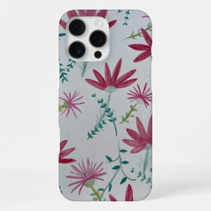 Coque iPhone 16 Pro Max Boîtier botanique de fleurs pour iPhone