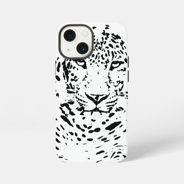 Coque iPhone Boîtier Case-Mate iPhone Léopard noir et blanc (Verso)