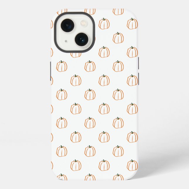 Coque iPhone Boîtier citrouille blanche (Verso)