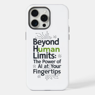 Coque iPhone 15 Pro Max Boîtier de puissance IA – Au-delà des limites huma
