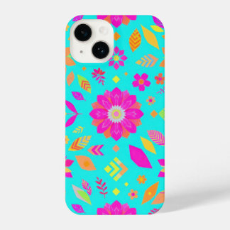 Coque Pour iPhone 14 Boîtier de téléphone à motifs floraux vibrants