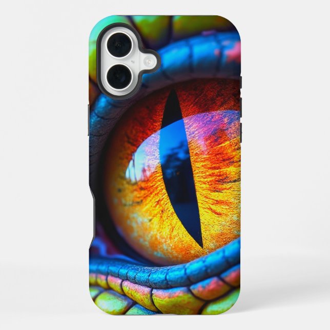 Coque iPhone Boîtier de téléphone à oeil Dragon (Verso)