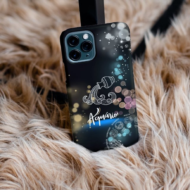 Coque iPhone Boîtier de téléphone Aquarius (Créateur téléchargé)