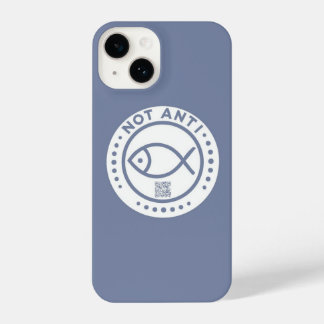 Coque Pour iPhone 14 Boîtier de téléphone bleu non anti-poisson