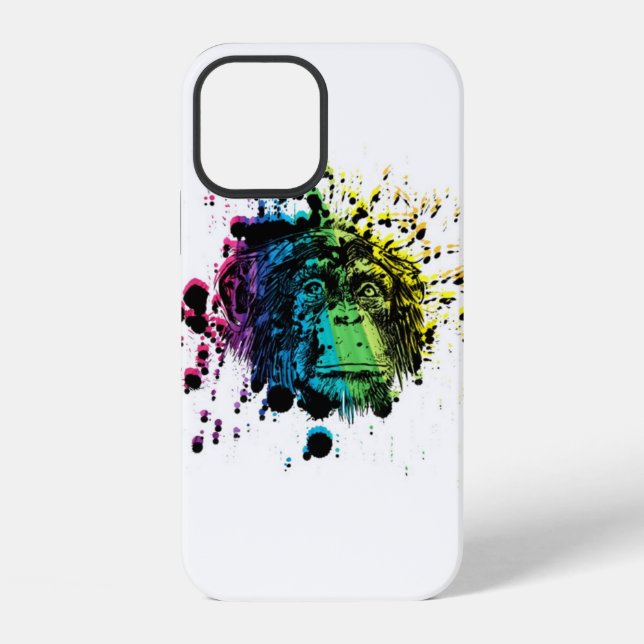 Coque iPhone Boîtier de téléphone Case-Mate iPhone Chimpanzé Ar (Verso)