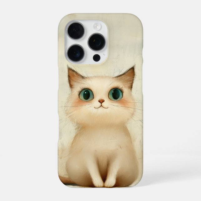 Coque iPhone Boîtier de téléphone chat mignon (Verso)