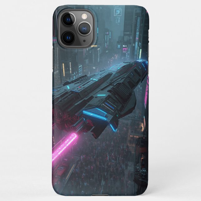Coque iPhone Boîtier de téléphone Cyberpunk Neon (Dos)