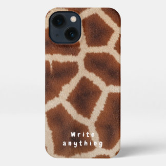 Etui iPhone 13 Boîtier de téléphone de texture de Giraffe - Safar