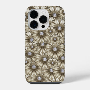 Coque Pour iPhone 14 Plus Boîtier de téléphone Diamond Flowers Case-Mate pou