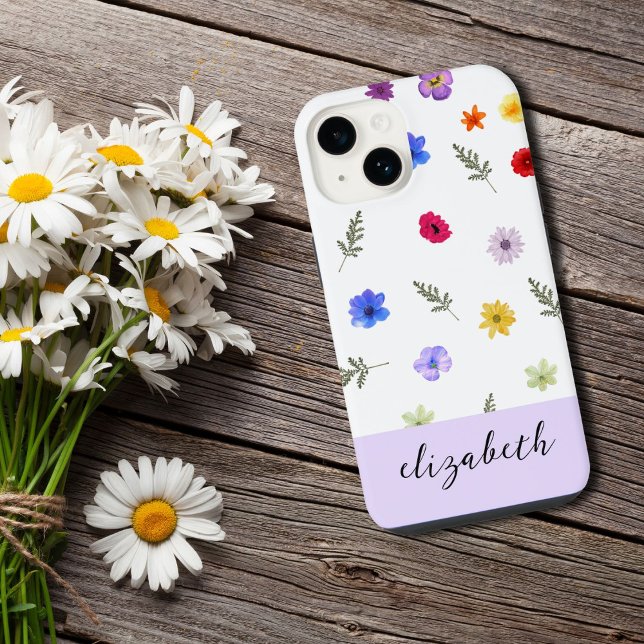 Coque iPhone Boîtier de téléphone Fleur Fleur Sauvage Personnal (Créateur téléchargé)