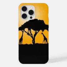 Boîtier de téléphone Giraffe Sunset