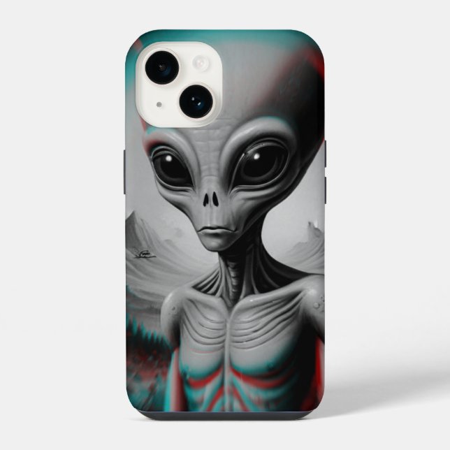 Coque iPhone Boîtier de téléphone iPhone 16 à thème alien (Verso)
