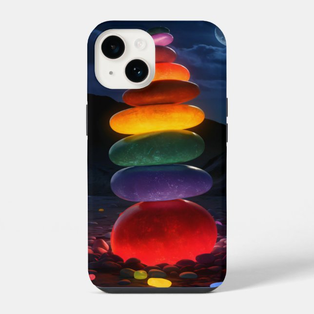 Coque iPhone Boîtier de téléphone magique : conception de pierr (Verso)