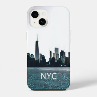 Coque Pour iPhone 14 Boîtier de téléphone NYC noir et blanc