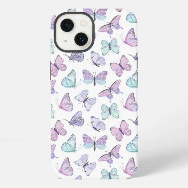 Coque iPhone Boîtier de téléphone papillon (Verso)
