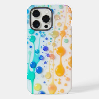 Coque iPhone 15 Pro Max Boîtier de téléphone Rainbow Paint