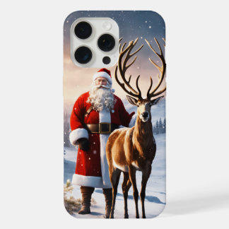 Coque iPhone 15 Pro Max Boîtier de téléphone thème Noël pour Iphone 15 pro