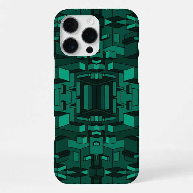 Coque iPhone Boîtier de téléphone Vert Émeraude (Verso)