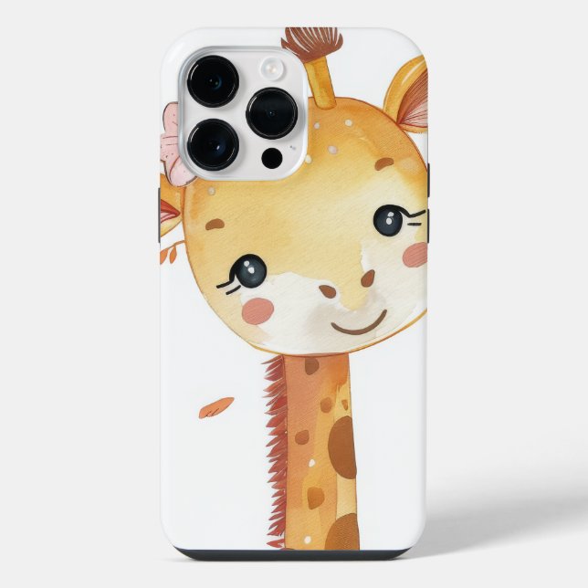 Coque iPhone Boîtier d'impression Giraffe (Verso)
