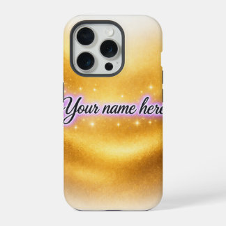 Coque iPhone 15 Pro Boîtier d'iPhone personnalisé avec nom