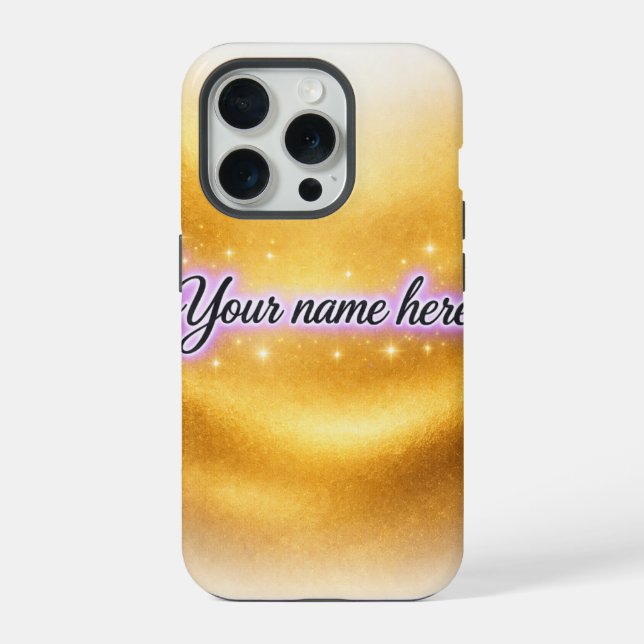 Coque iPhone Boîtier d'iPhone personnalisé avec nom (Verso)