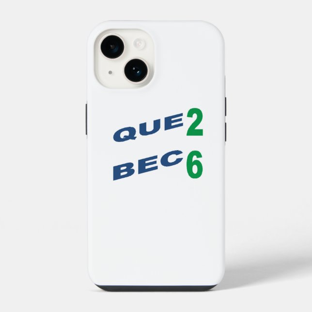 Coque iPhone Boîtier iPhone14 CONCEPTION QUÉBEC 26 (Verso)