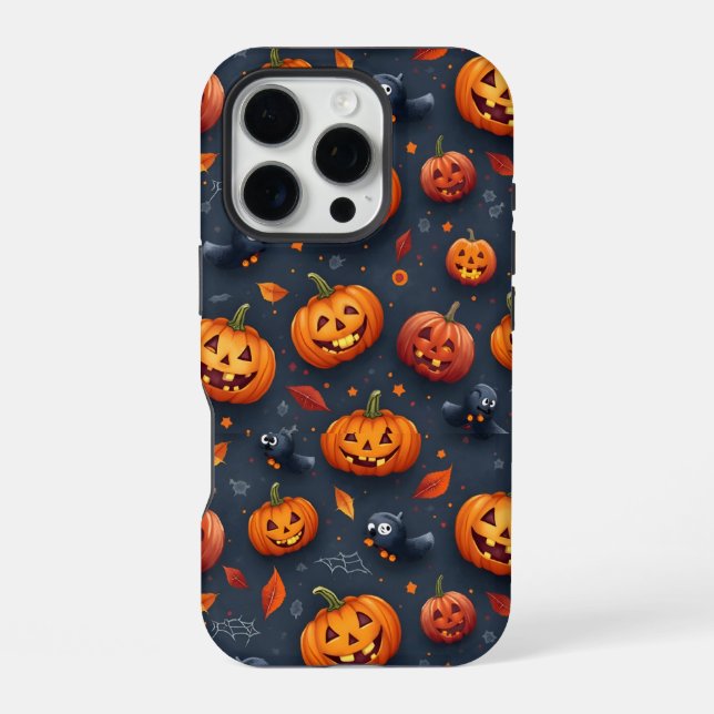 Coque iPhone Boîtier iPhone16 Pro à thème Halloween (Verso)