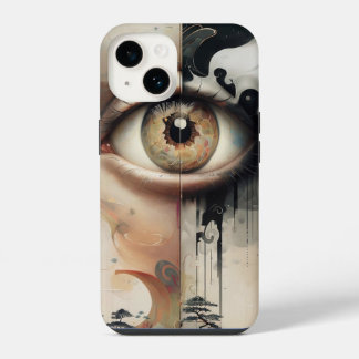 Coque Pour iPhone 14 Boîtier iPhone 14 Art Œil Humain Terrien