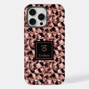 Coque iPhone 15 Pro Max Boîtier iPhone 14 Couleurs Tendance Rose Gold et N