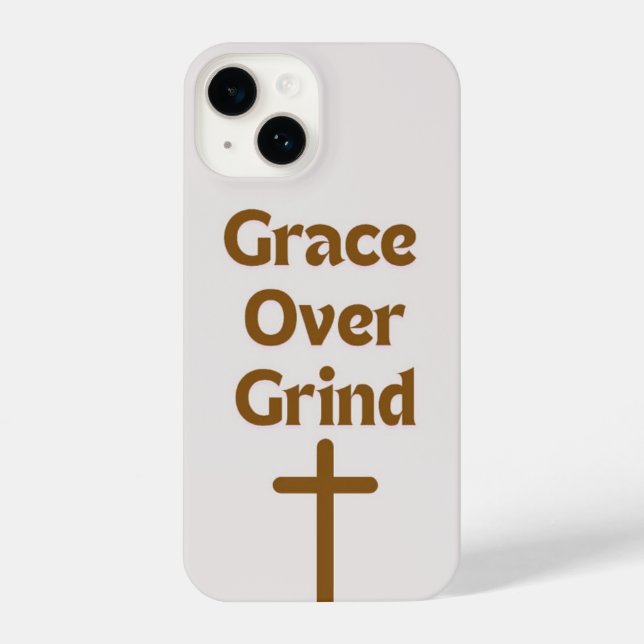 Coque iPhone Boîtier IPhone 14 "Grace over Grind" (Verso)