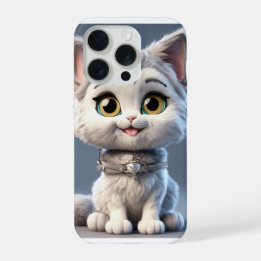 Coque iPhone 15 Pro Boîtier iPhone 15 Pro avec illustration de chat ad